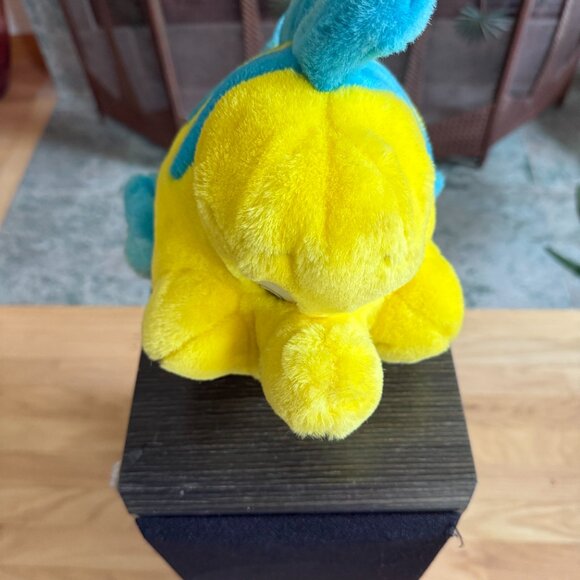 Disney Authentic Original The Little Mermaid Flounder 10" Plush Stuffed Animal - Picture 6 of 7